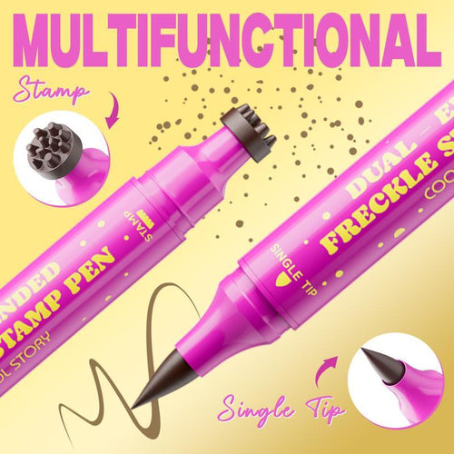 2-1 Waterproof Faux Freckle Stamp Pen — Sun-Kissed