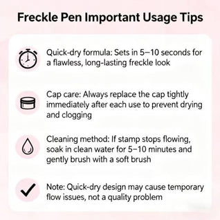 2-1 Waterproof Faux Freckle Stamp Pen — Sun-Kissed