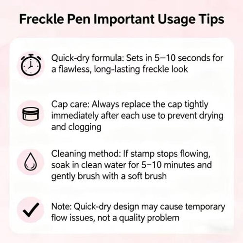 2-1 Waterproof Faux Freckle Stamp Pen — Sun-Kissed