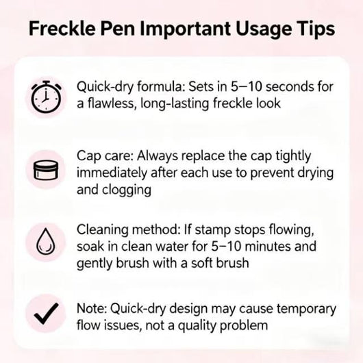 2-1 Waterproof Faux Freckle Stamp Pen — Sun-Kissed