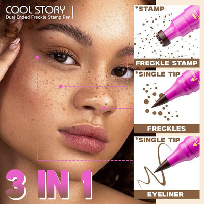 2-1 Waterproof Faux Freckle Stamp Pen — Sun-Kissed