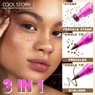 2-1 Waterproof Faux Freckle Stamp Pen — Sun-Kissed